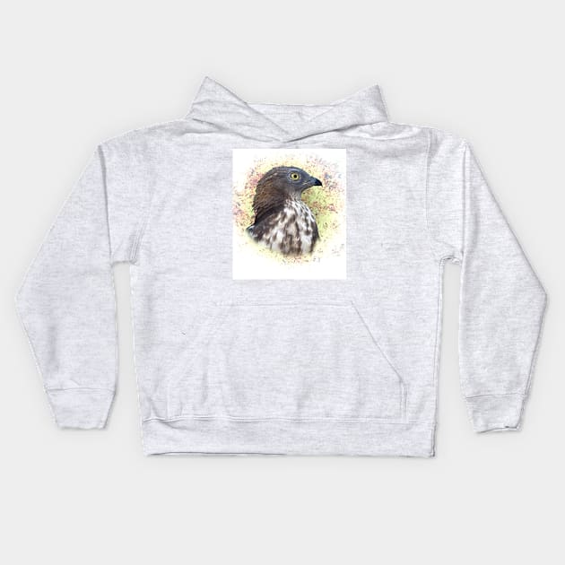 Honey buzzard Kids Hoodie by Guardi